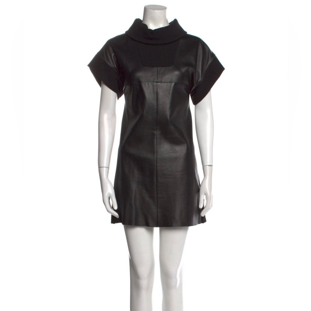 Marissa Webb Leather Mini Dress Size: S